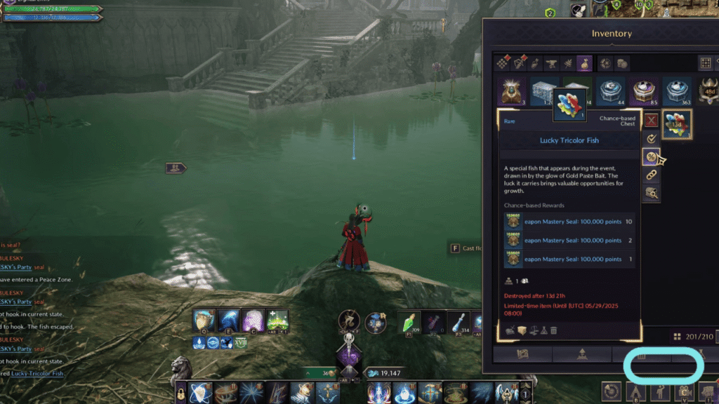 Throne and Liberty Lucky Golden Bait Fishing Event Guide