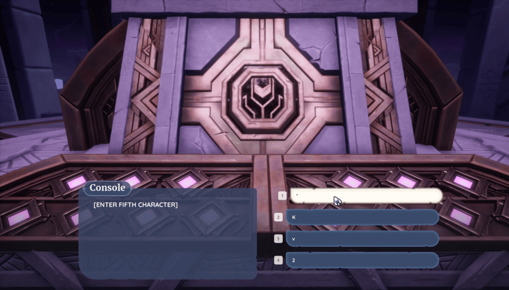 Console Password for Answering the Call Quest