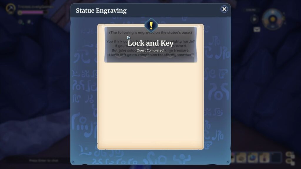 Lock and Key Quest