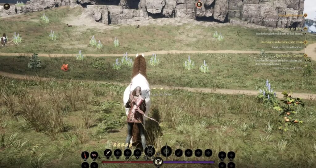 Search through the wild herd to find Snowy