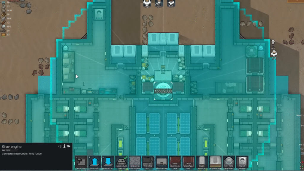 Rimworld Odyssey Gravship Design Guide