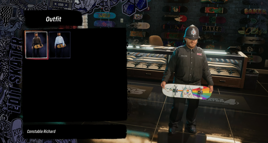 how to unlock Constable Richard in Tony Hawk's Pro Skater 3+4