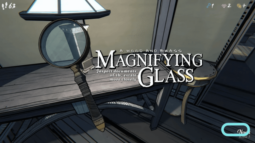Magnifying Glass in Blue Prince