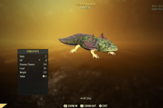 Where to Find July Axolotl in Fallout 76