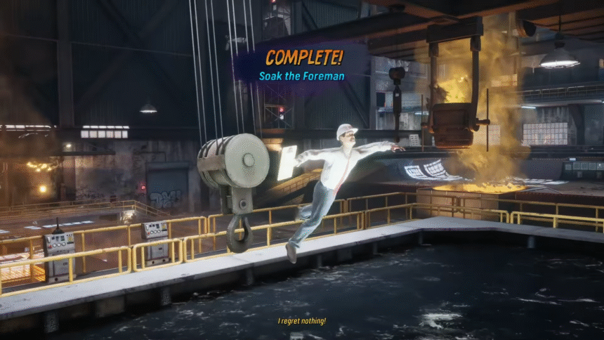 how to soak the foreman in the Foundry